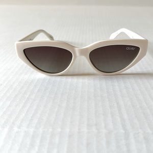 Quay white cat eye sunglasses